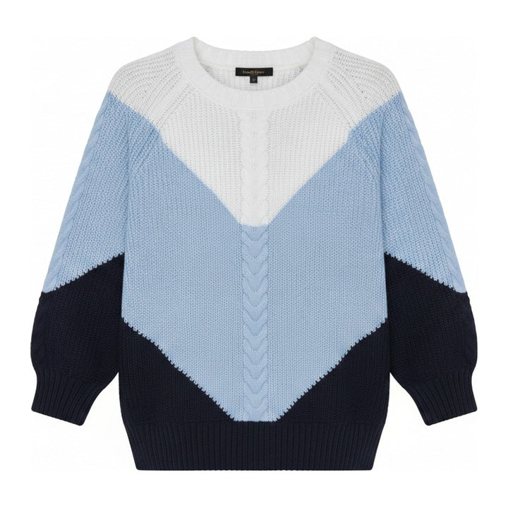 Hes – Pullover mit Zopfstrickmuster - Luftfreiheit