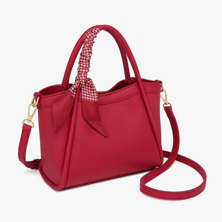 Lena Charme – Damen Handtasche mit Hahnentritt - Schal - Luftfreiheit