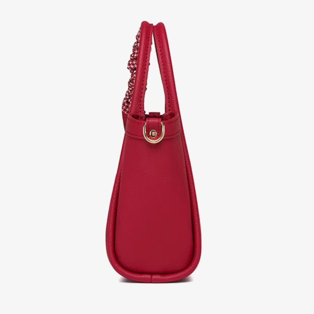 Lena Charme – Damen Handtasche mit Hahnentritt - Schal - Luftfreiheit