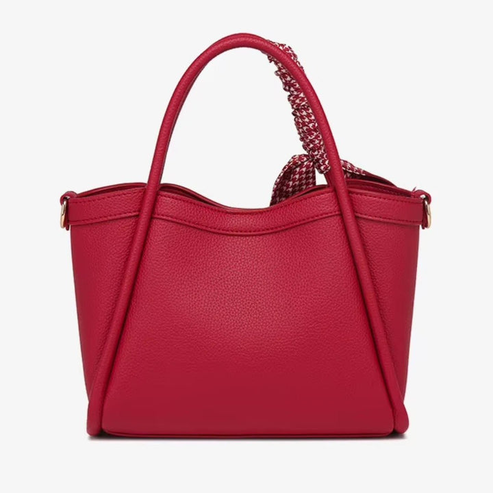 Lena Charme – Damen Handtasche mit Hahnentritt - Schal - Luftfreiheit