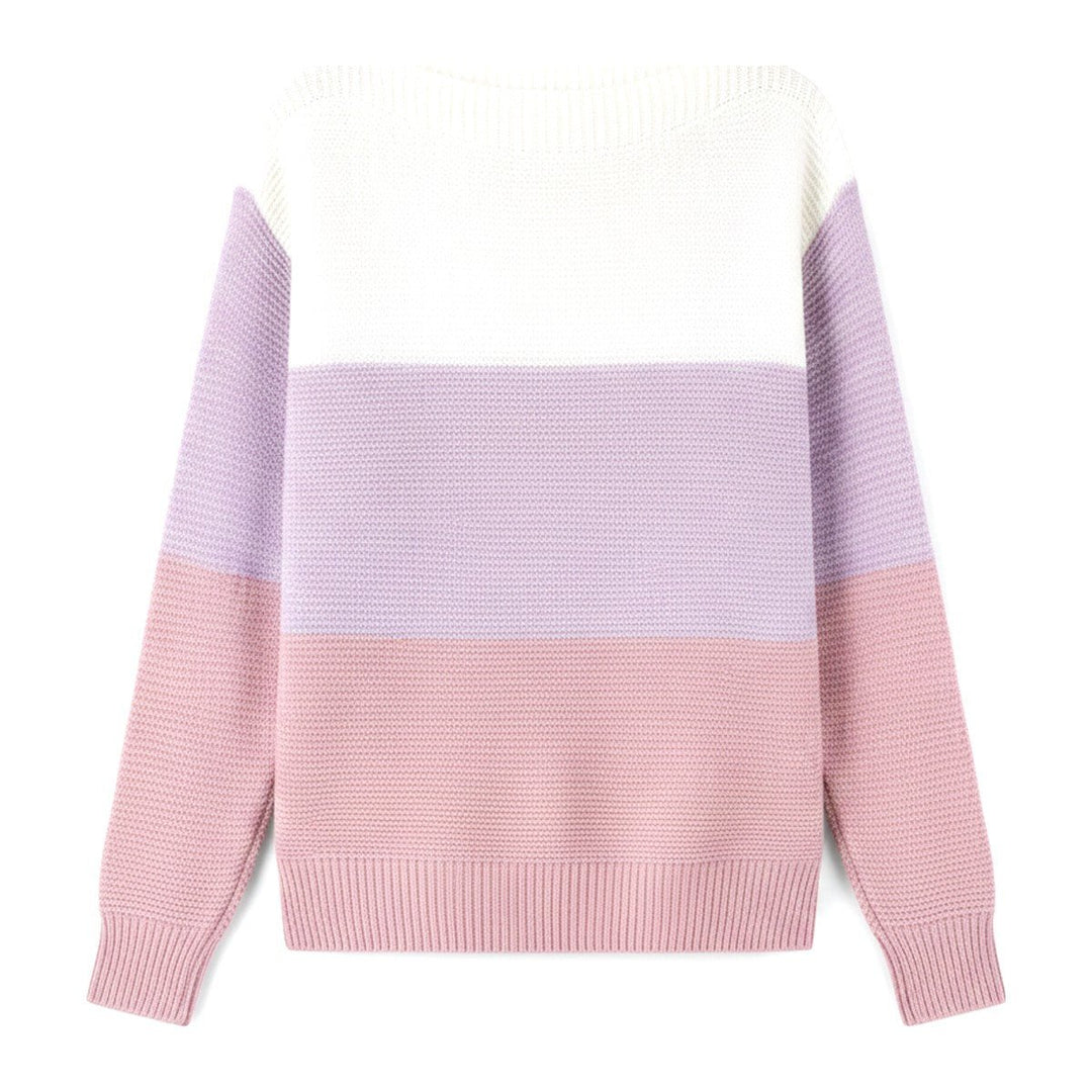 Leni – Pullover mit Colorblock-Muster - Luftfreiheit