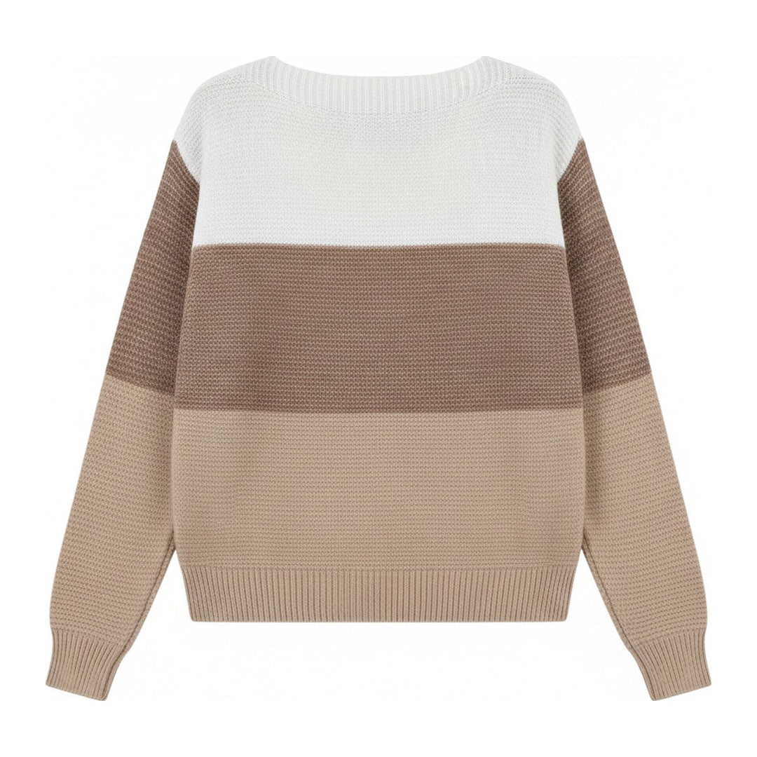 Leni – Pullover mit Colorblock-Muster - Luftfreiheit