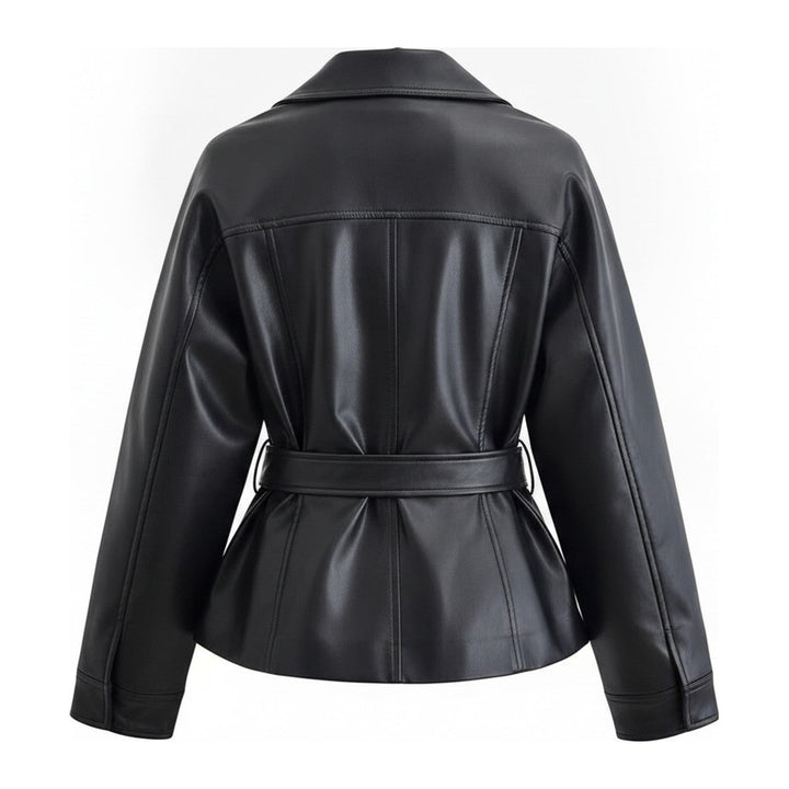 Lide – Lederjacke mit Gürtel aus Echtleder - Luftfreiheit