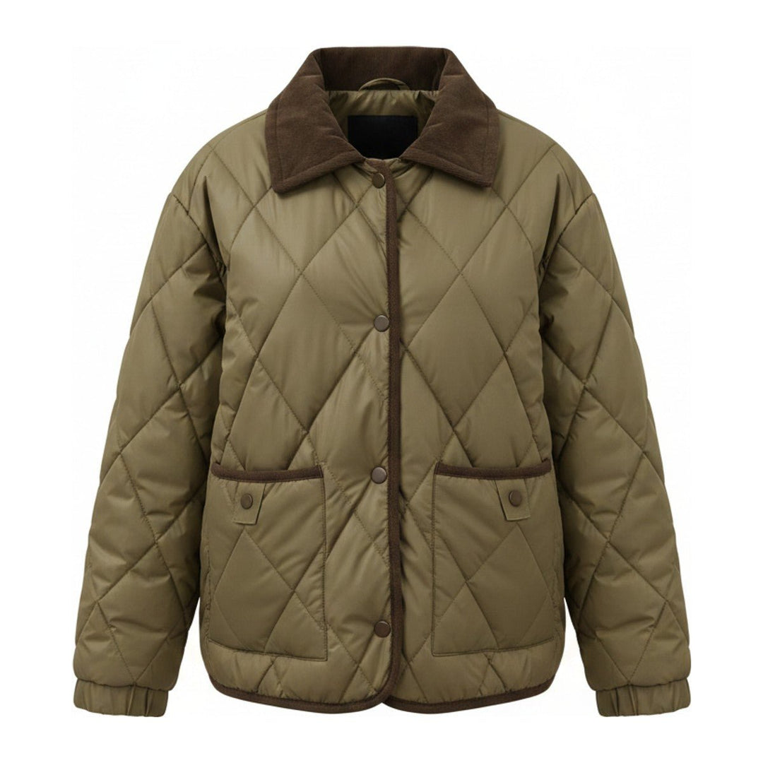 Lise – Steppjacke mit Cord-Details - Luftfreiheit
