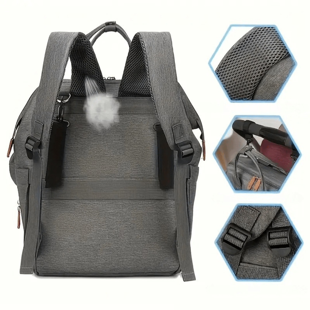 buggy clipset und wickelrucksack explorer auf kinderwagen