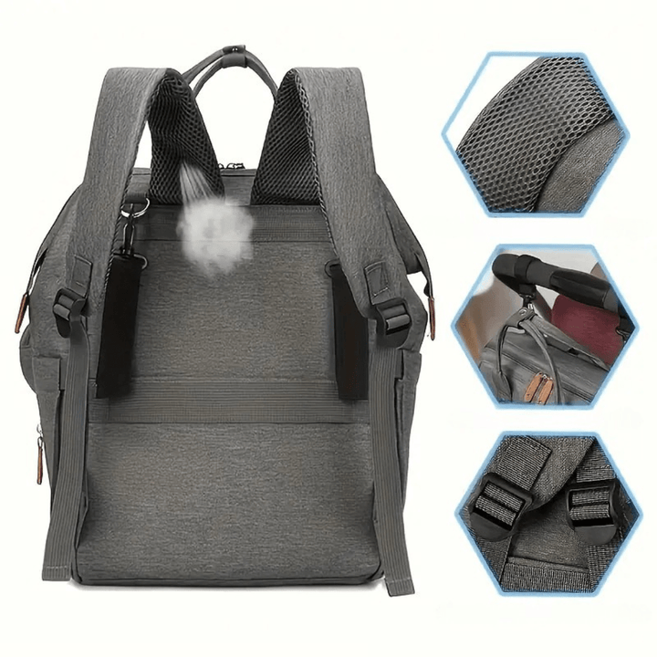 buggy clipset und wickelrucksack explorer auf kinderwagen