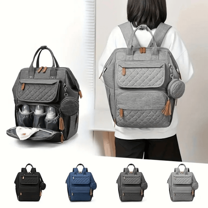 farbvarianten sampler graublau schwarz baby wickelrucksack 