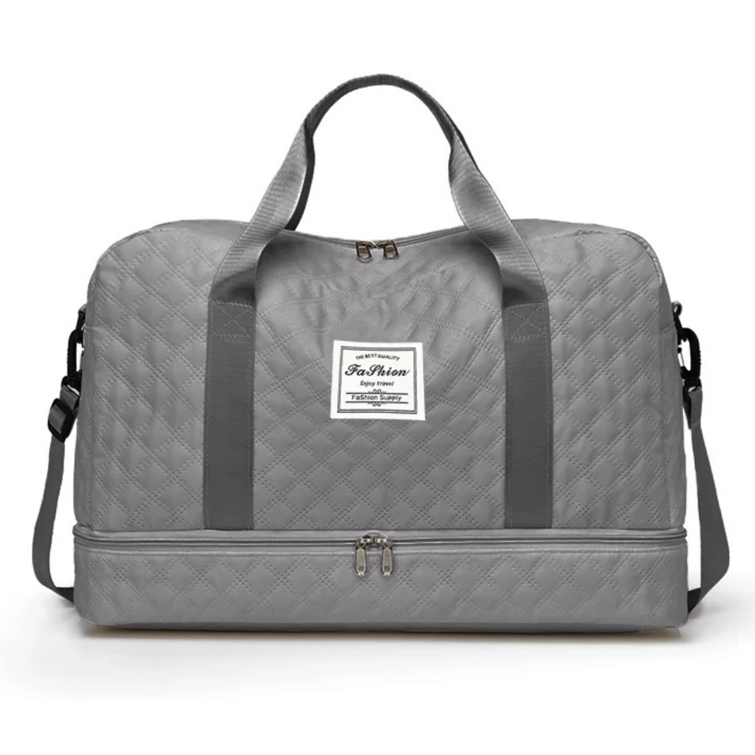 Harper Wickeltasche Anthrazit – Kompakte Seitenansicht, Schultergurt abgenommen