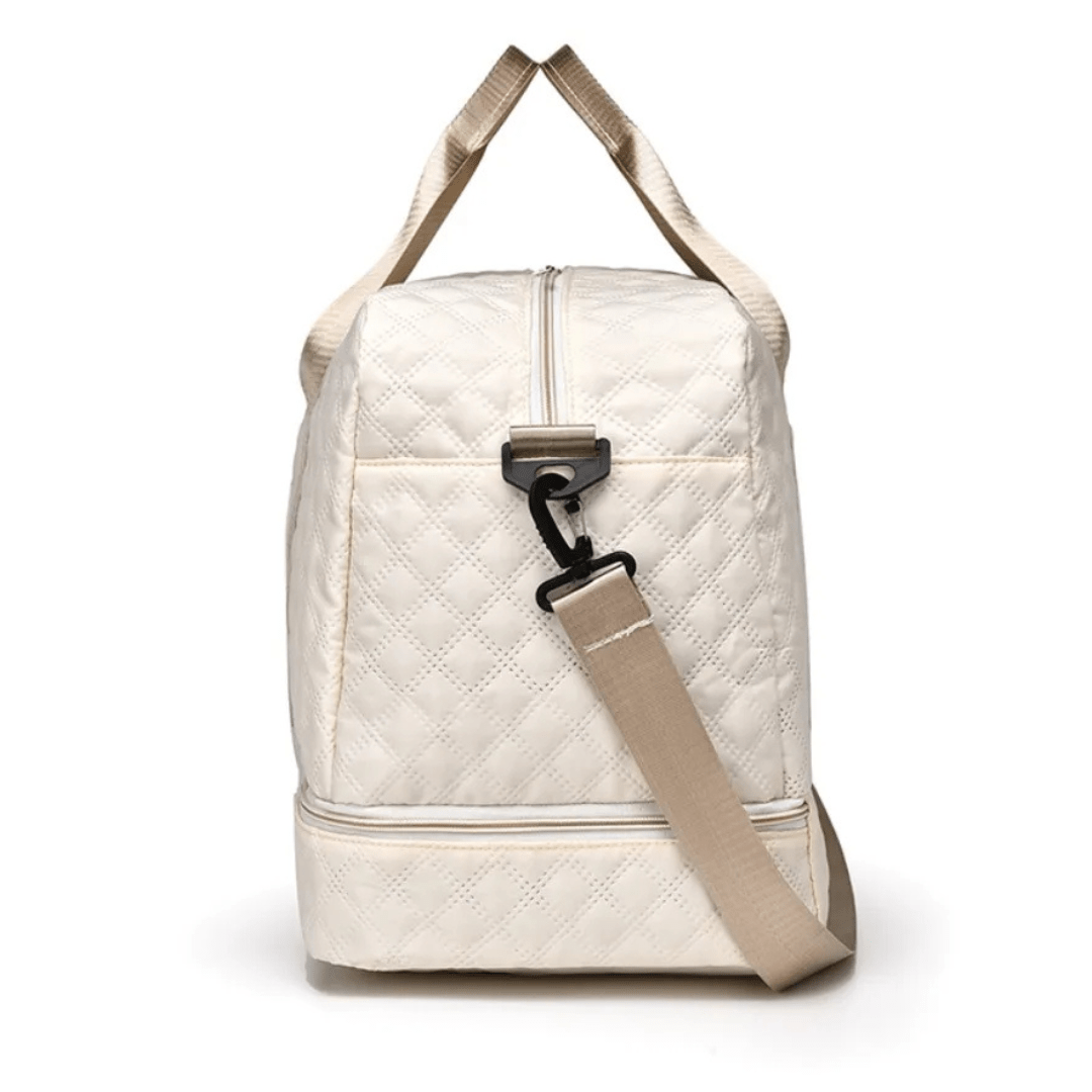 Harper Wickel-Rucksack Beige – Hochkantform, geräumiges Hauptfach
