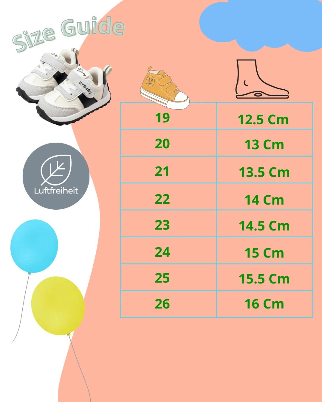 Luftfreiheit - Kik Ultraleichte Sneaker Barfußschuhe für Kinder - Luftfreiheit