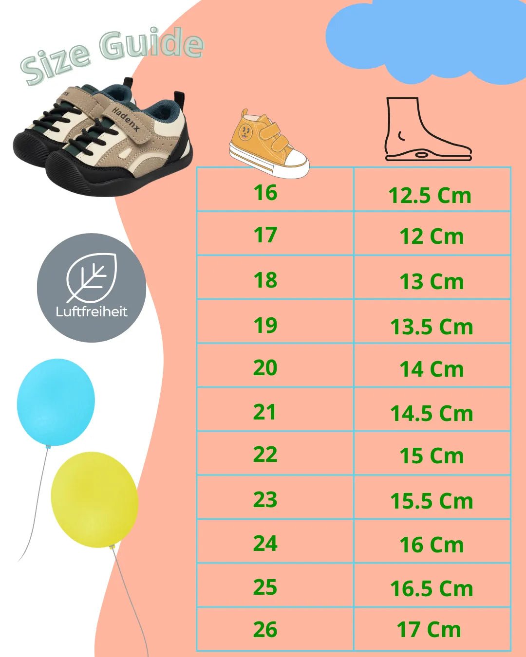 Luftfreiheit - Pop Ultraleichte Sneaker Barfußschuhe für Kinder - Luftfreiheit