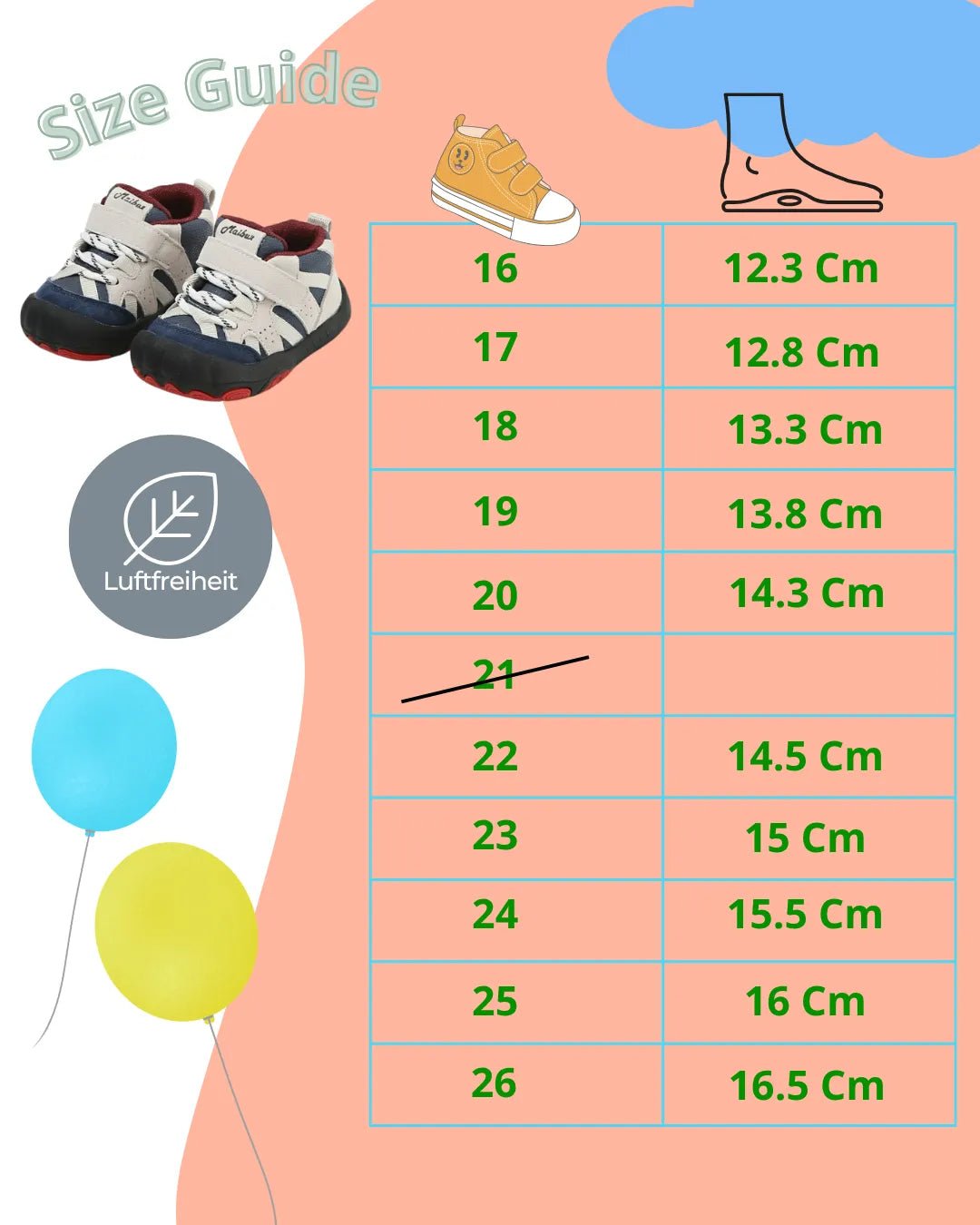 Luftfreiheit - Sem Ultraleichte Sneaker Barfußschuhe für Kinder - Luftfreiheit