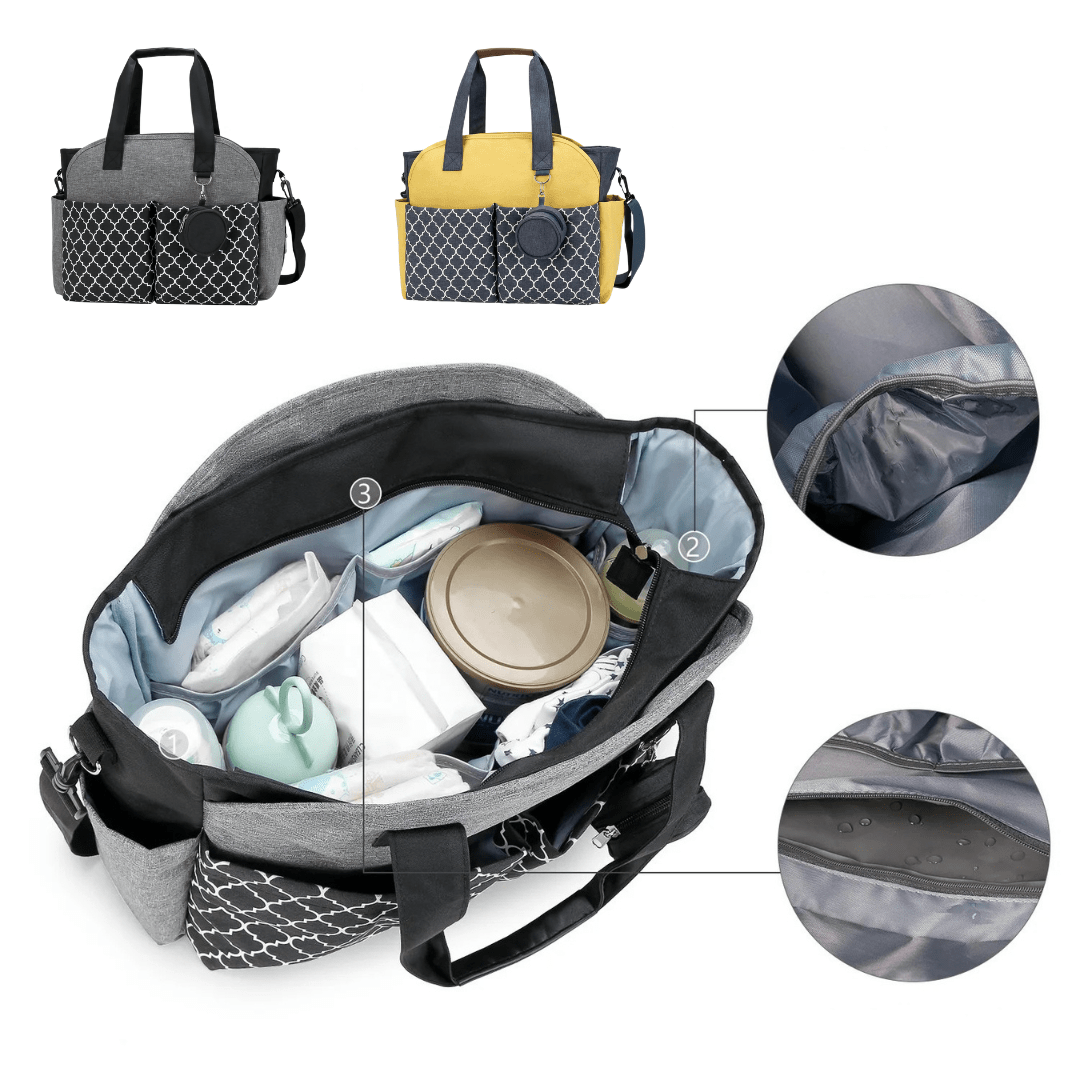 Silvy Zubehör-Set – Wickelunterlage, Kinderwagen-Clips & Flaschenhalter