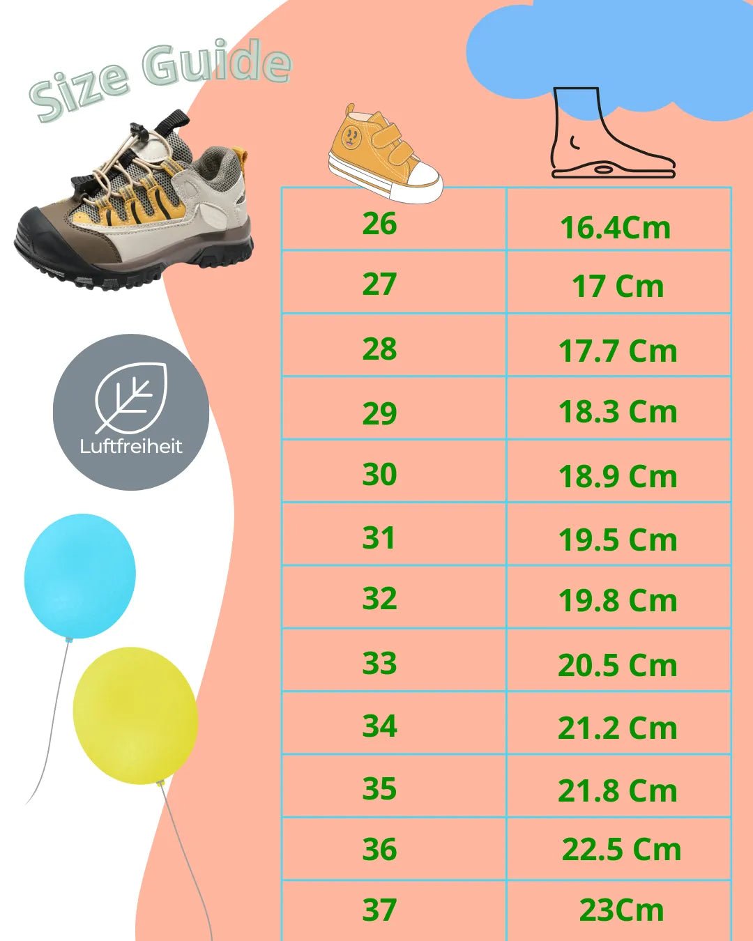 Luftfreiheit - Urban Ultraleichte Sneaker Barfußschuhe für Kinder - Luftfreiheit