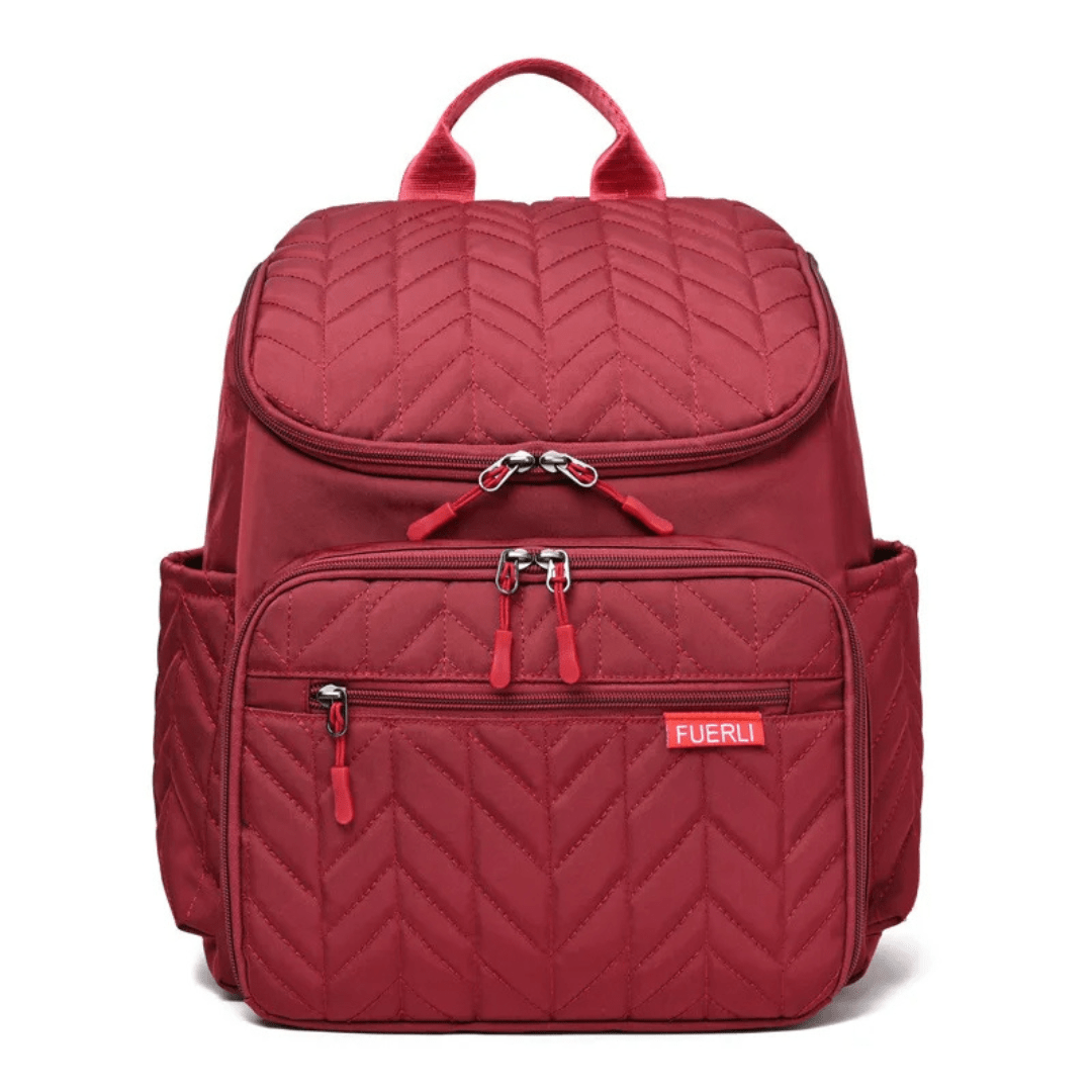 roter wickelrucksack frontansicht