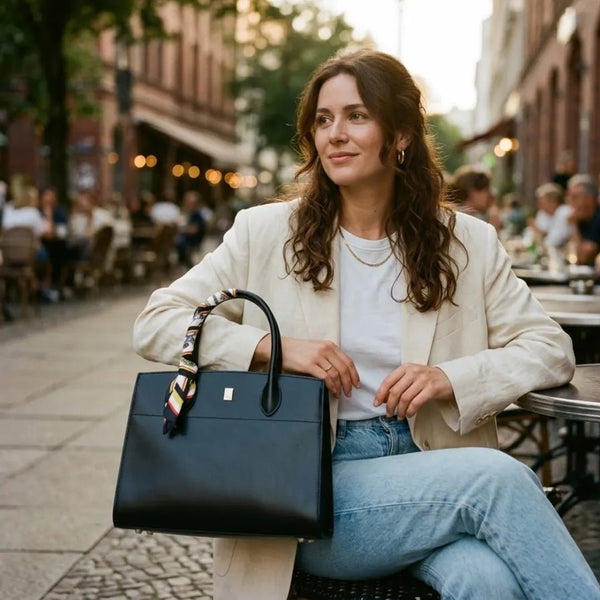 Mailand Handtasche – Classic mit Twilly - Schal - Luftfreiheit