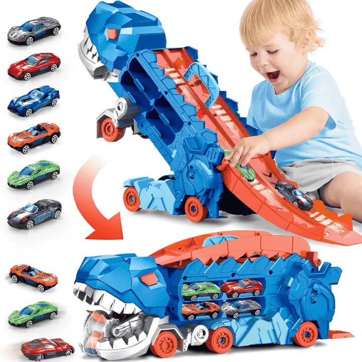 MegaDino Race Truck | Verwandlungsstarker Spaß mit Mini - Cars - Luftfreiheit