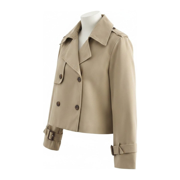 Nele – Kurzer Trenchcoat im Military-Stil - Luftfreiheit