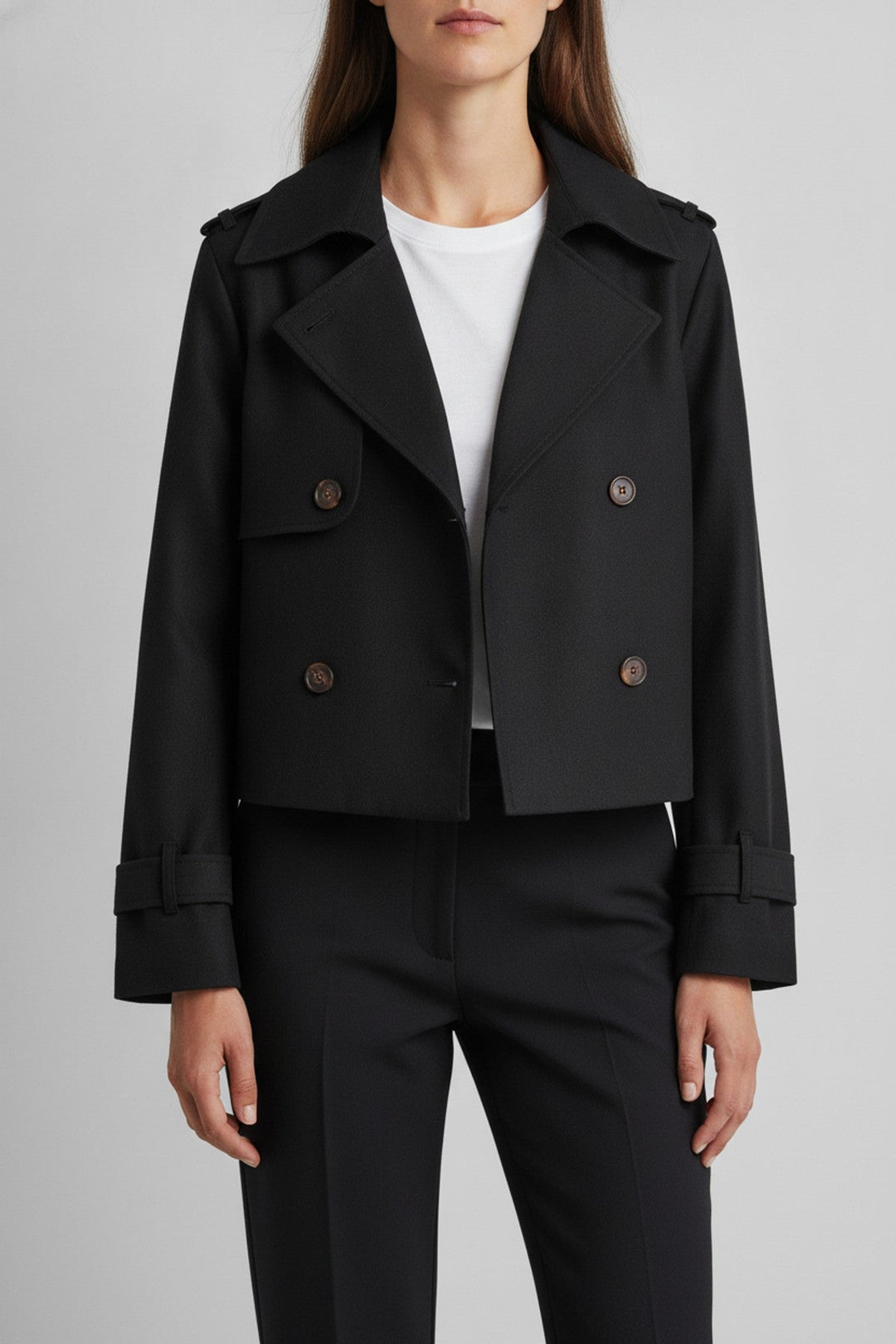 Nele – Kurzer Trenchcoat im Military-Stil - Luftfreiheit