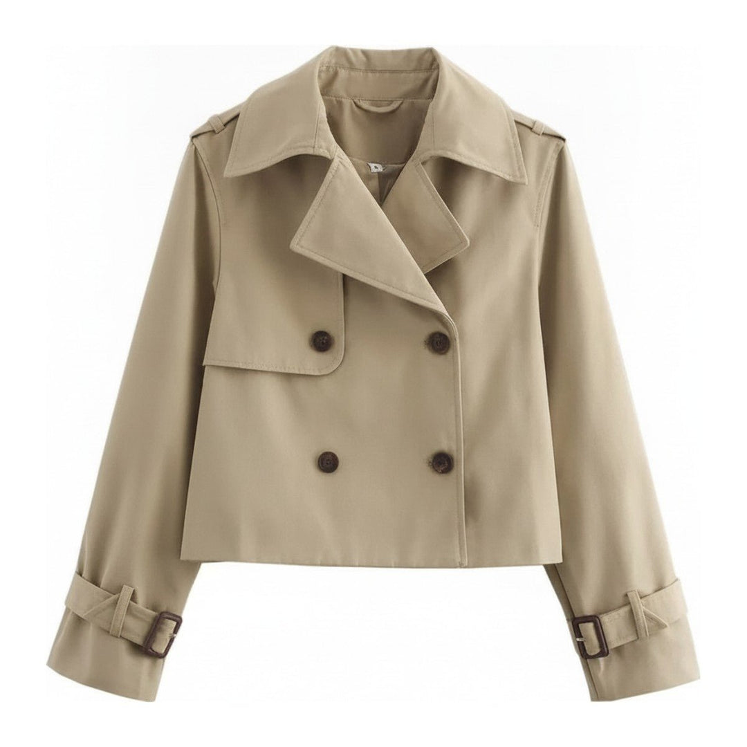 Nele – Kurzer Trenchcoat im Military-Stil - Luftfreiheit