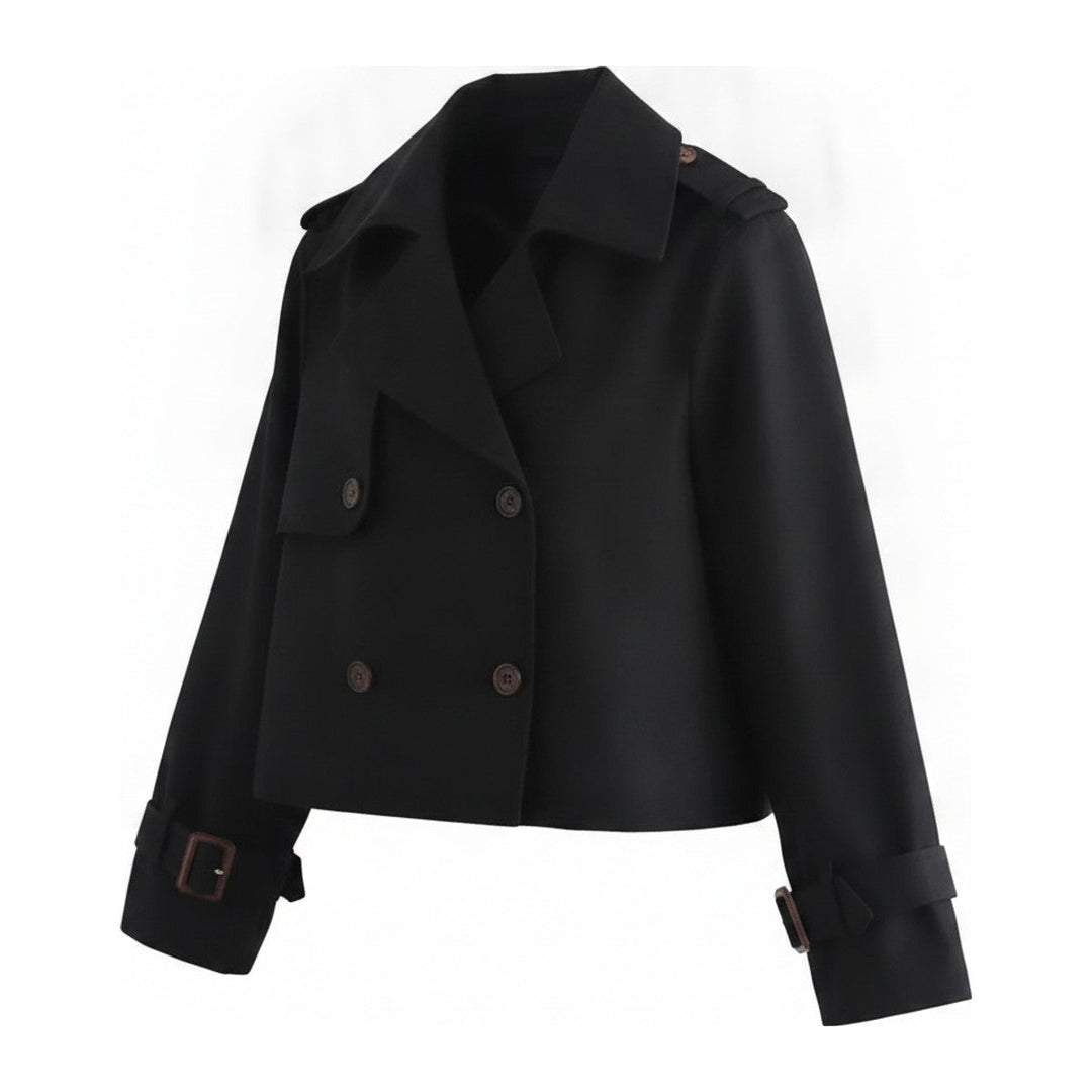 Nele – Kurzer Trenchcoat im Military-Stil - Luftfreiheit