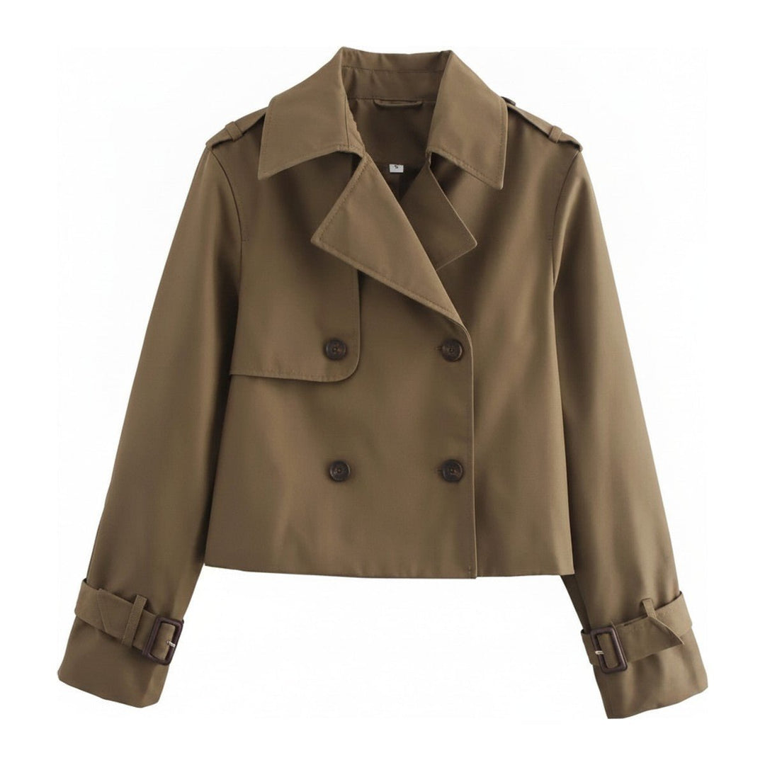 Nele – Kurzer Trenchcoat im Military-Stil - Luftfreiheit