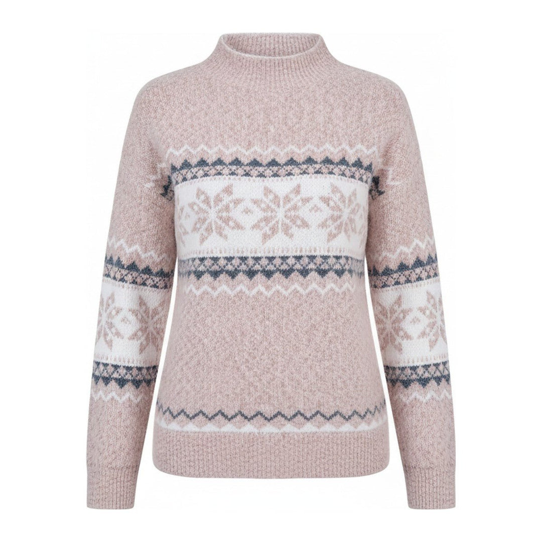 Nia – Pullover mit nordischem Schneeflocken-Muster - Luftfreiheit