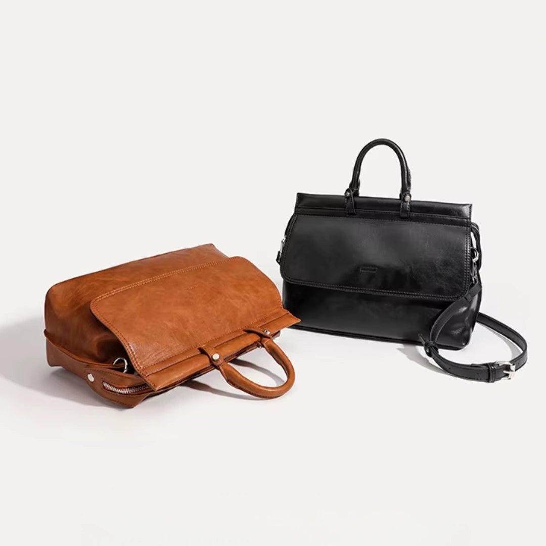 Nora – Klassische Damen Schultertasche - Luftfreiheit