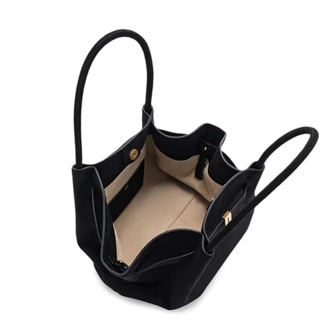 Suede Dream – Elegante Damen Schultertasche in Wildleder - Optik - Luftfreiheit