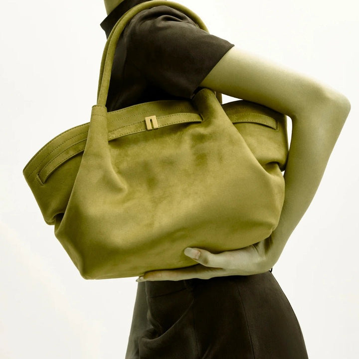 Suede Dream – Elegante Damen Schultertasche in Wildleder - Optik - Luftfreiheit