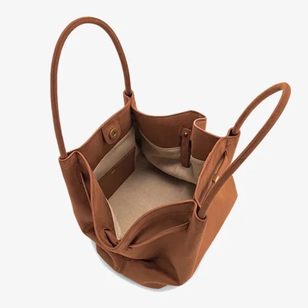 Suede Dream – Elegante Damen Schultertasche in Wildleder - Optik - Luftfreiheit