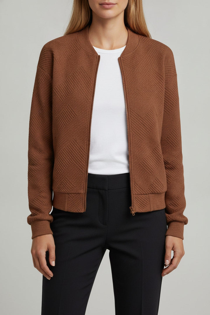 Suze – Bomberjacke mit geometrischem Muster - Luftfreiheit