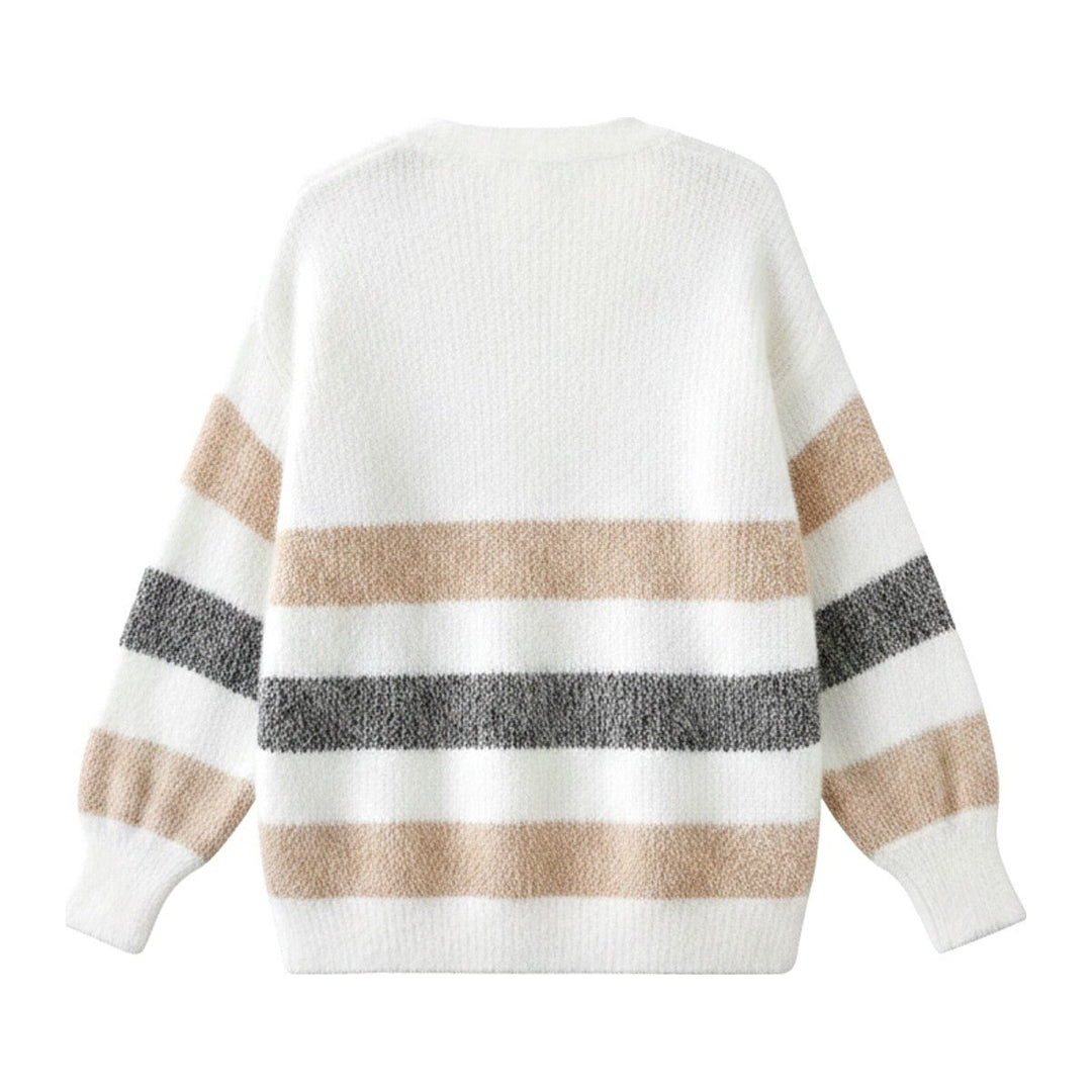 Tea – Strickjacke mit Streifen - Luftfreiheit