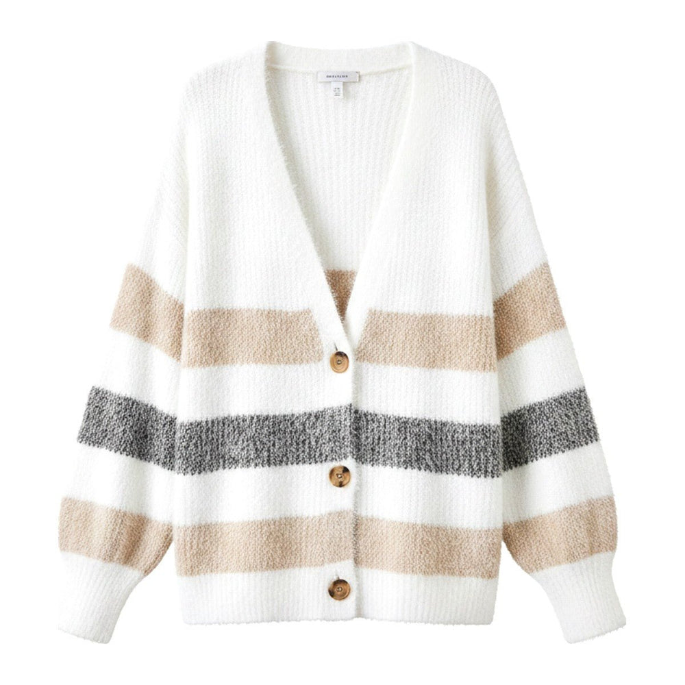 Tea – Strickjacke mit Streifen - Luftfreiheit