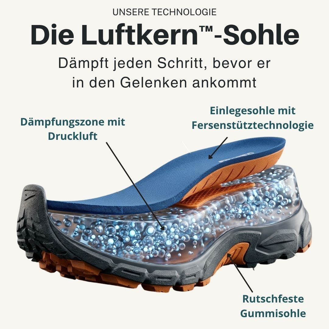 Welle – Bequeme Sneaker mit breiter Zehenbox - Luftfreiheit