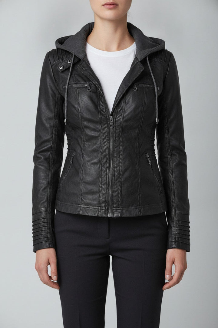 Ylva – Bikerjacke mit abnehmbarer Kapuze - Luftfreiheit
